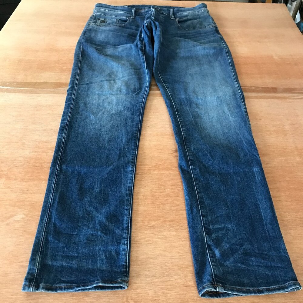 G Star Raw Radar Straight Tapered Jeans Men 34x31 Blue Mid Rise Button Fly 17495